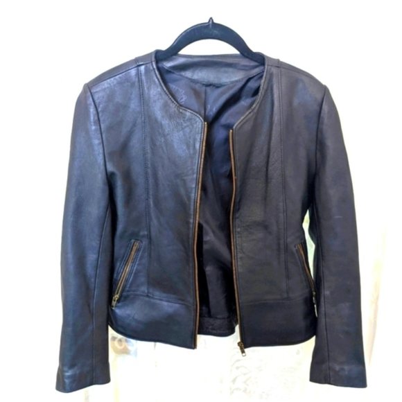 Dormeiul England Jackets & Blazers - EASTER SALE DORMEIUL ENGLAND Sz S genuine soft leather black motorcycle jacket